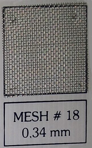 Mesh # 18 (0.34 mm) u1